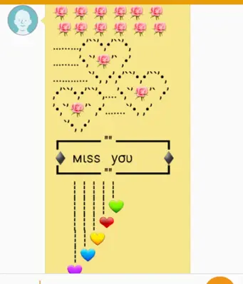 ASCII HEARTS android App screenshot 1